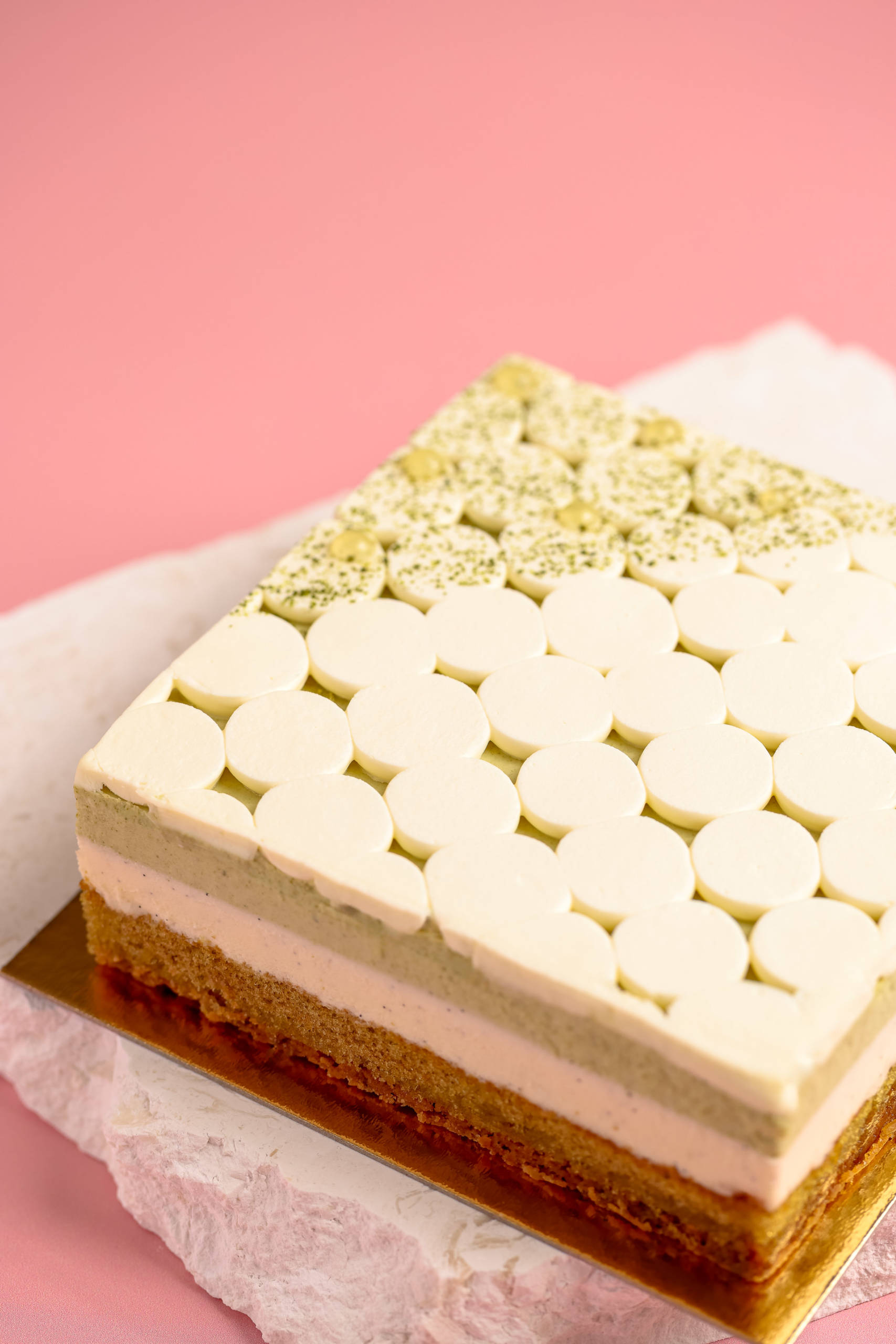 Carré signature Matcha & Vanille